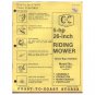 Original 1979 Coast To Coast Stores Owner’s Manual - 5-hp 26-Inch Riding Mower Model No. 481-2202
