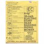 Original 1979 Coast To Coast Stores Owner’s Manual 8-hp 30" Electric Start Riding Mower 481-2228