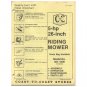 Original 1978 Coast To Coast Stores Owner’s Manual 5-hp 26" Riding Mower Model No. 481-1600