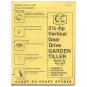 Original 1978 Coast To Coast Stores Owner’s Manual 3 ½-hp Gear Drive Tiller Model 481-1923