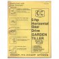 Original 1978 Coast To Coast Stores Owner’s Manual 5-hp Gear Drive Garden Model No. 481-1949