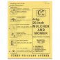 Original 1976 Coast To Coast Stores Owner’s Manual 4-hp 20" Mulcher & Mower Model No. 481-1489