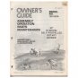 Original 1978 Coast To Coast Stores Owner’s Manual 22” Self-Propelled Mower Model 129-550A