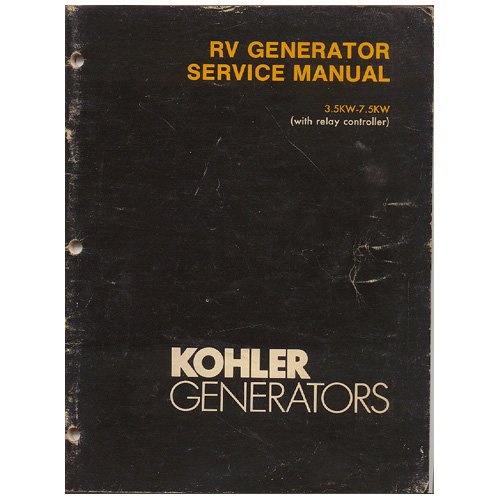 Original 1981 Kohler RV Generator Service Manual 3.5KW-7.5KW Manual No ...