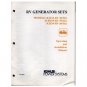 Original 1991 Kohler RV Generator Sets Operation & Installation Manual No. TP-5353 5/91