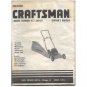 Original 1989 Sears Craftsman Owner’s Manual Lawn Mower Model 917.380451 No. 751261 Rev. 11/20/89