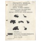 Original 1981 Roper Owner’s Manual 21” Lawn Mower Model No. RRB300 Manual Part No. 8081J  4/81