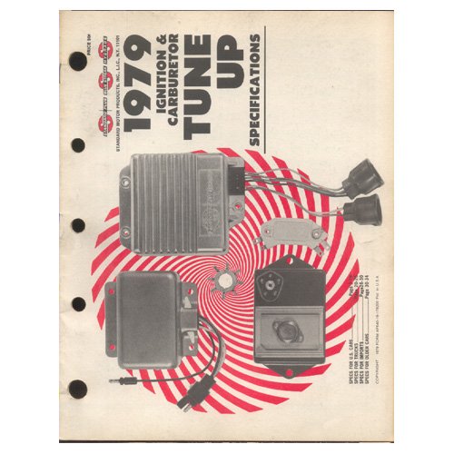 Original 1979 Standard Motor Ignition & Carburetor Tune-Up Specifications Form No. AF 640-19-178200