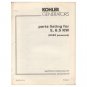 Original 1981 Kohler Parts List For 5, 6.5  KW (K582 Powered) No. TP-1099 (Vintage Collectible)