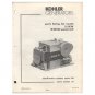 Original 1983 Kohler Parts List For Model 3.5 KW (K181QS Powered) No. TP-1182 (Vintage Collectible)
