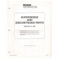 Original 1989 Kohler Generators Superseded & Discontinued Parts September 11, 1989 No. TP-5112 9/89
