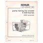 Original 1982 Kohler Generator Parts Listing For Model 5 KW Series No. TP-5036 (Collectible)