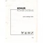 Original 1990 Kohler Generators Parts Catalogs Index  No. TP-5366 8/90 (Vintage Collectible)