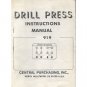 Original 1983 Harbor Freight Salvage Co. Drill Press Instructions Model 919 (Vintage Collectible)