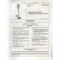 Original 1988 Wayne Pedestal Sump Pump Installation Manual Model: PTU-33 (Vintage Collectible)