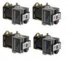Contractors Bulk Lot Bundle (4) Industrial DC Control Relays 10 Amp Type X Square D No. 8501XDO40V53