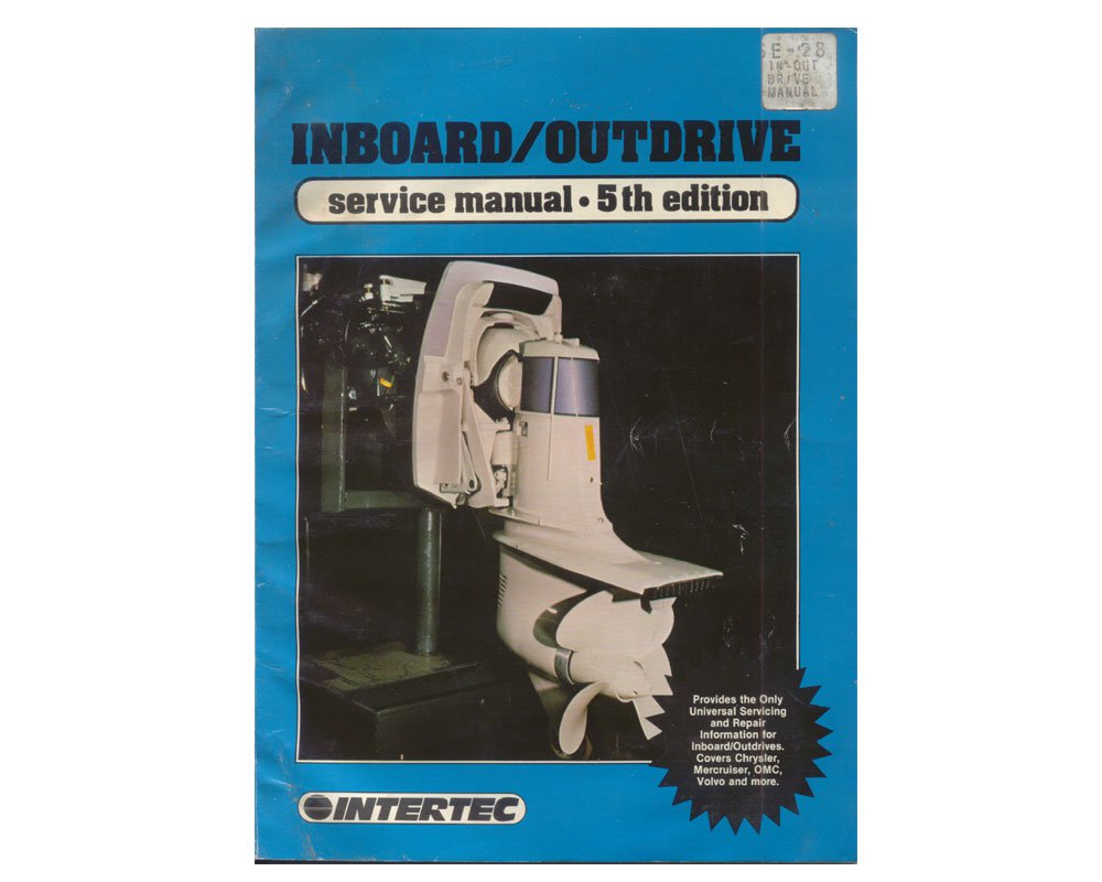 Original 1986 Intertec Inboard / Outdrive  Service Manual 5th Edition (Vintage Collectible)