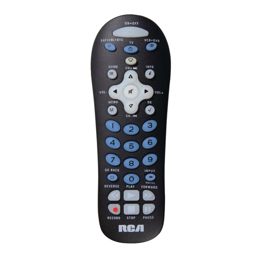 RCA RCR311BIR Three-Device Universal Remote Control (Refurbished - Like New)
