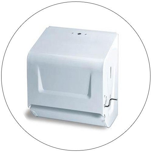 Crank Roll Paper Towel Dispenser White Continental No Con 675w New In Stock 3580