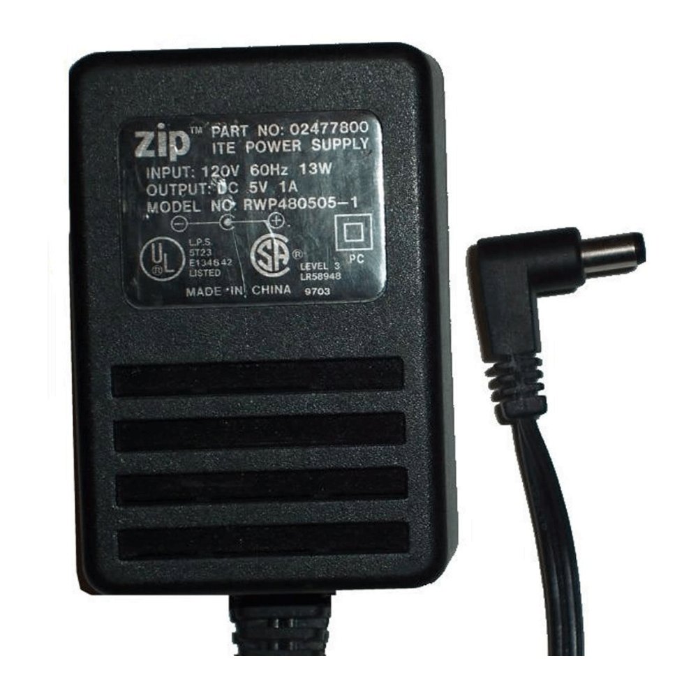 Zip Iomega AC Power Supply Adapter No. RWP480505-1 (Refurbished)