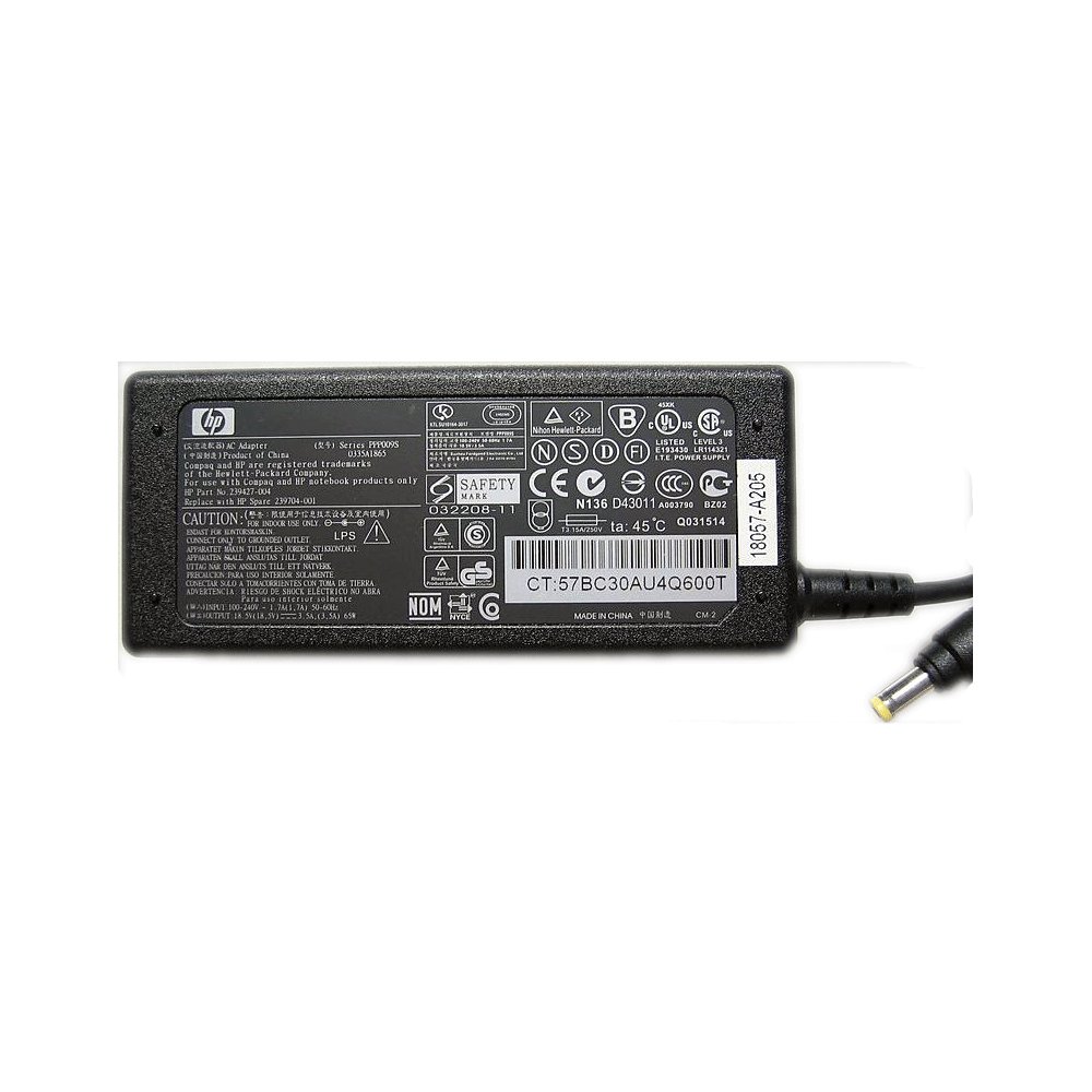 HP/Compaq AC Power Supply Adapter No. PPP009S (Refurbished)