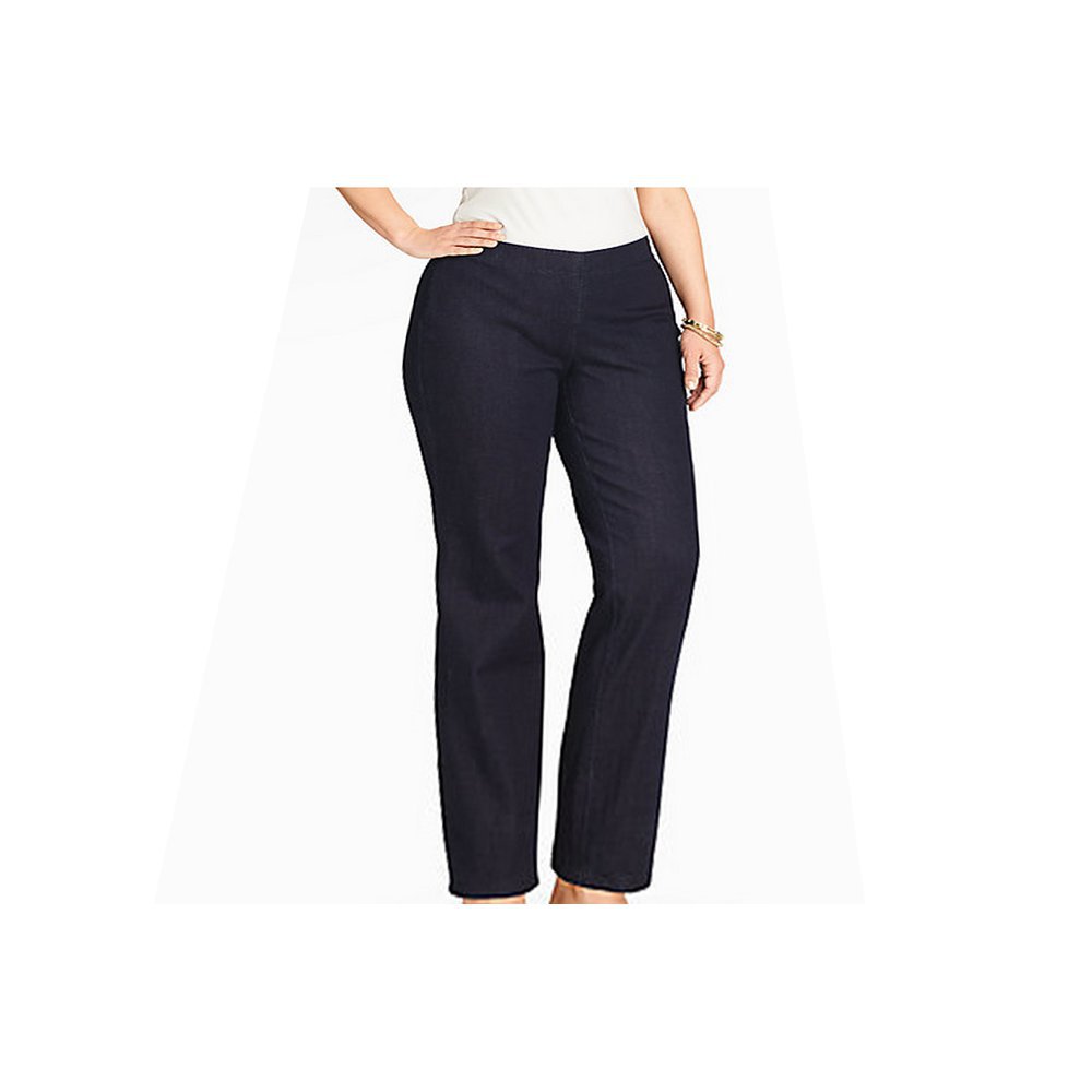 Peter Nygard NKD Slim F/X Stretch Jeans With One Side Zipper Plus Size: 24W