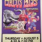Original Vintage Retro Circus Poster - Circus Pages Feat. Youngest Animal Traine