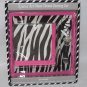 Boston Warehouse 3 Piece Zebra Art Glass Cheese Serving Set