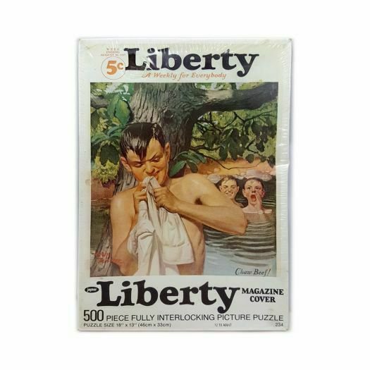 Jaymar Liberty Magazine Cover Chaw Beef! Puzzle 500 Piece