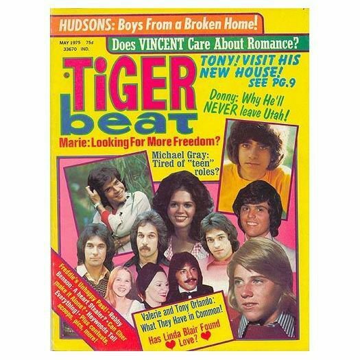 Tiger Beat Osmonds, Tony, Vincent, Hudsons, Linda Blair - May 1975 (Collectible