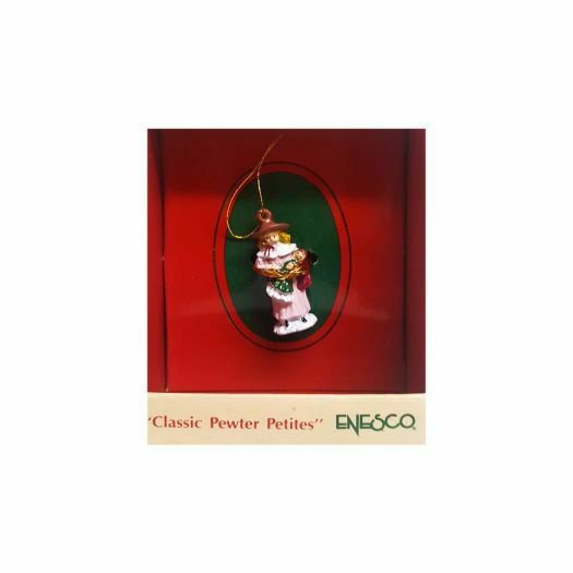 Vintage 1989 Enesco Small Wonders Classic Pewter Petites Miniature Ornament - V