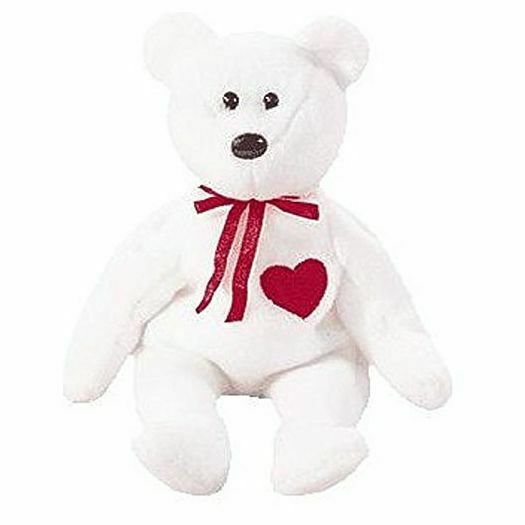 Ty Beanie Babies Valentino The Teddy Bear