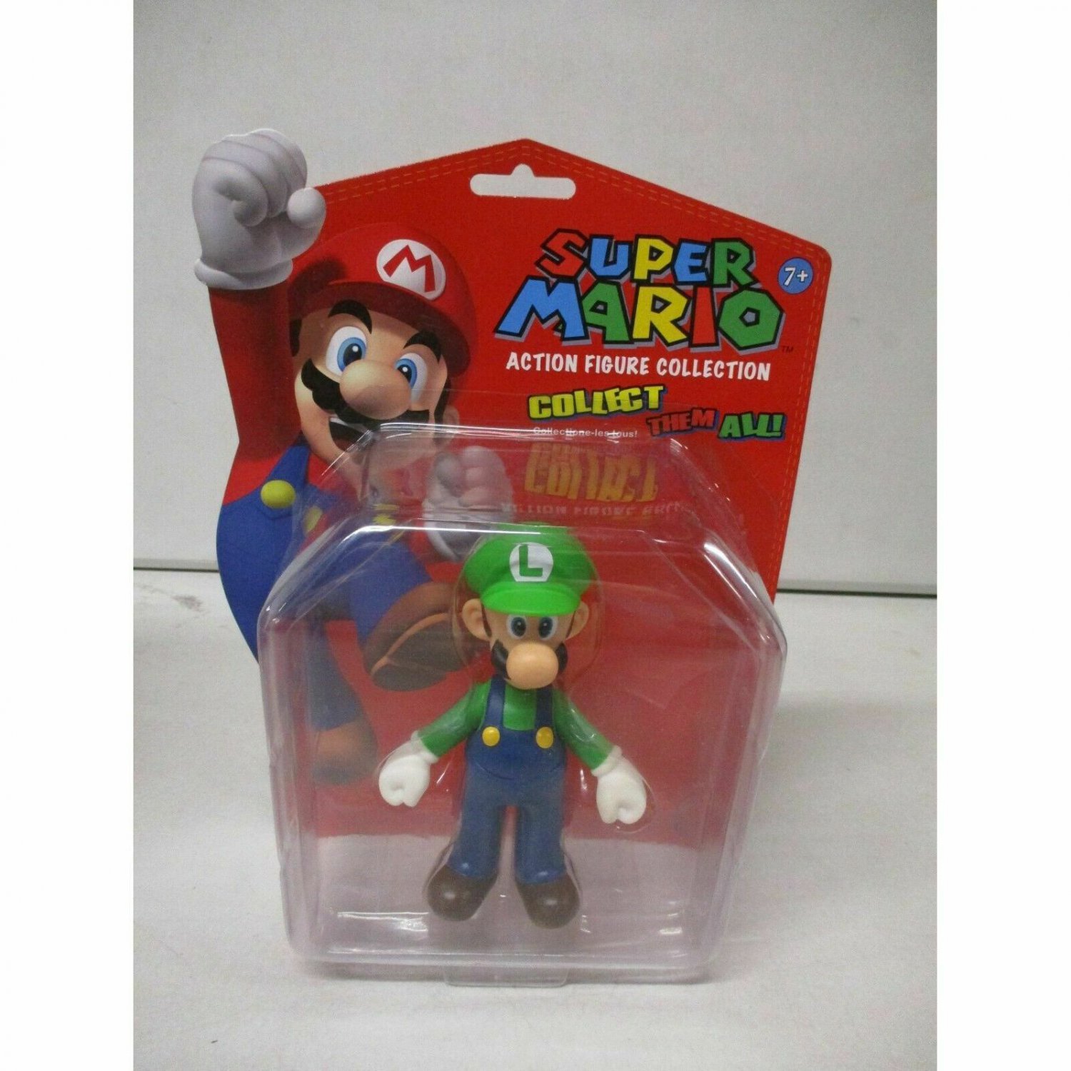 Nintendo 5" Classic Super Mario Brothers Action Figure LUIGI Collectible #346