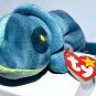 Ty Beanie Babies Rainbow (Blue Tye-Dye) Chameleon