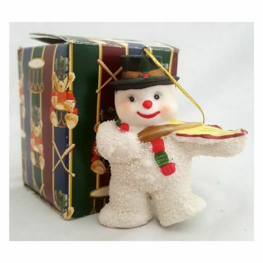 Violin Instrument Playing Snowman Ornament 3