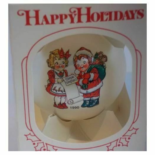 Campbell's Soup 1990 Collector's Edition White Glass Ball Ornament