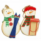 Maredy Gift Collection Skiing Sledding Snowman Wooden Ornament Set 5 Maredy Gift Collection Skiing Sledding Snowman Wooden Ornament Set 5