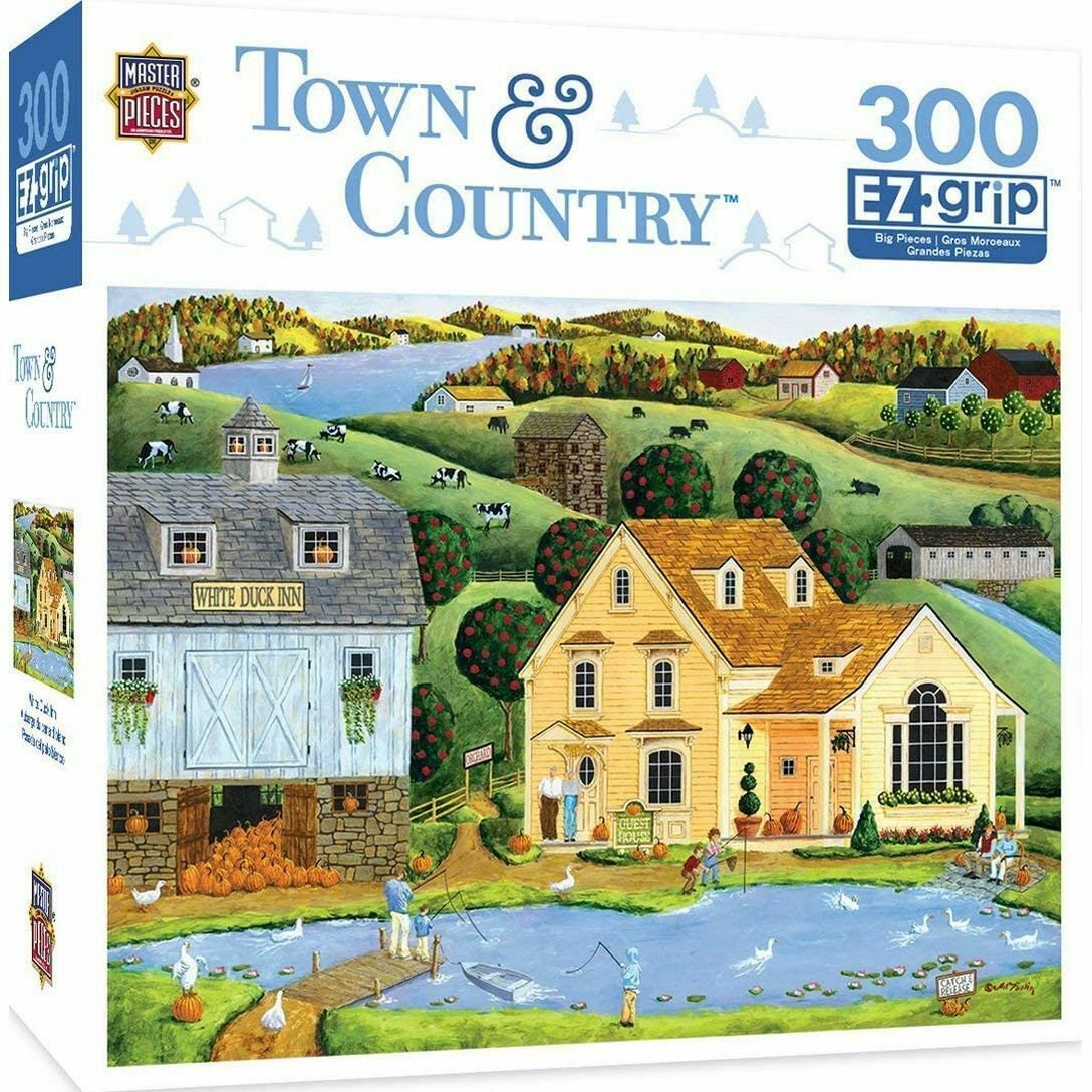 MasterPieces Town & Country The White Duck Inn - Inn with Pond Large 300 Piece