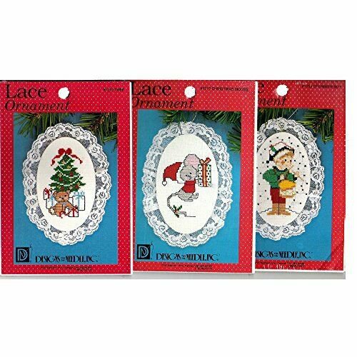 Designs for the Needle Lace Christmas Ornament 3-Pack