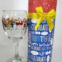 Cheers On Your Birthday Wine Glass