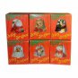 Vintage 1986 Jolly Jingles Porcelain Collector Bell Christmas Ornaments Compl...