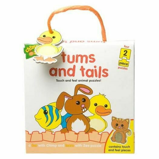 Chimp and Zee Tums and Tails Touch and Feel Animal Puzzles
