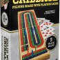 Solid Wood Cribbage Folding Board with Playing Cards