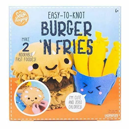Sew-mazing Easy-to-Knot Burger N Fries Make 2 Adorable Fast Foodies