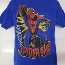 Marvel Amazing Spider-man Graphic Short Sleeve T-shirt Adult Size L Blue