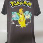 Pokémon Pikachu & Friends Graphic Short Sleeve T-shirt Adult Size Medium Grey