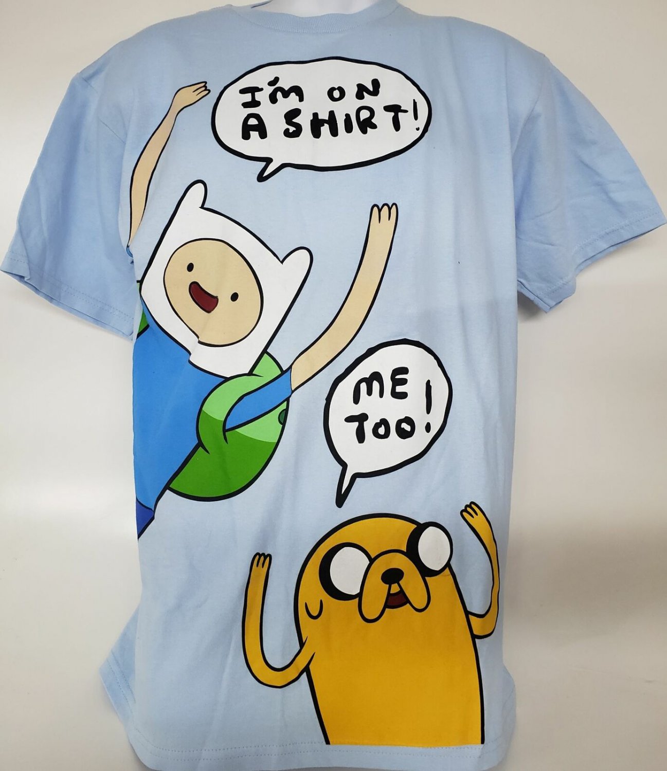 Cartoon Network Adventure Time Graphic Short Sleeve T-shirt Adult Size Medium L