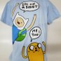 Cartoon Network Adventure Time Graphic Short Sleeve T-shirt Adult Size Large Li