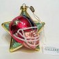 Gallerie II Glass Star Football Ornament