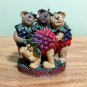 Boyds Bears Bearstone Resin Figurine Frank, Oscar, Barney & Stu We Be Jammin LIF